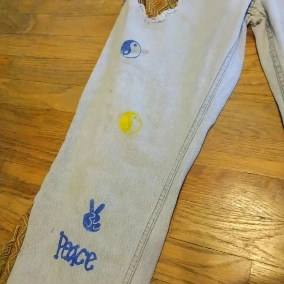 Hippie Bell Bottom Flare Jeans 31x30 Calvin Klein - Picture 8 of 15